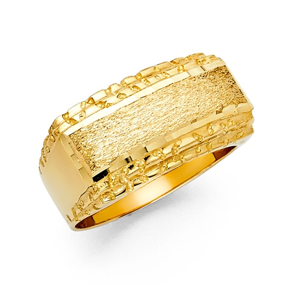 14K Yellow Gold Men's Ring